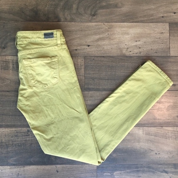PAIGE Skyline Ankle Peg Jeans in Green 26 - Picture 4 of 7
